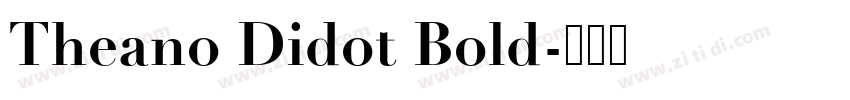 Theano Didot Bold字体转换